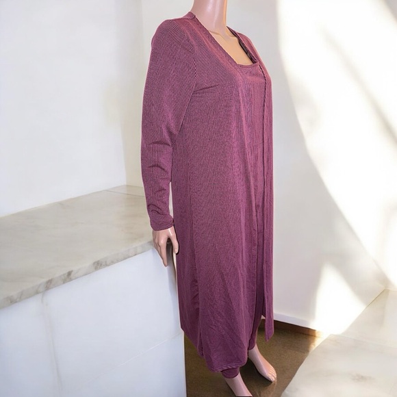 SHEIN Women’s Ribbed Jumpsuit & Cardigan Two-Piece Set - Picture 4 of 16